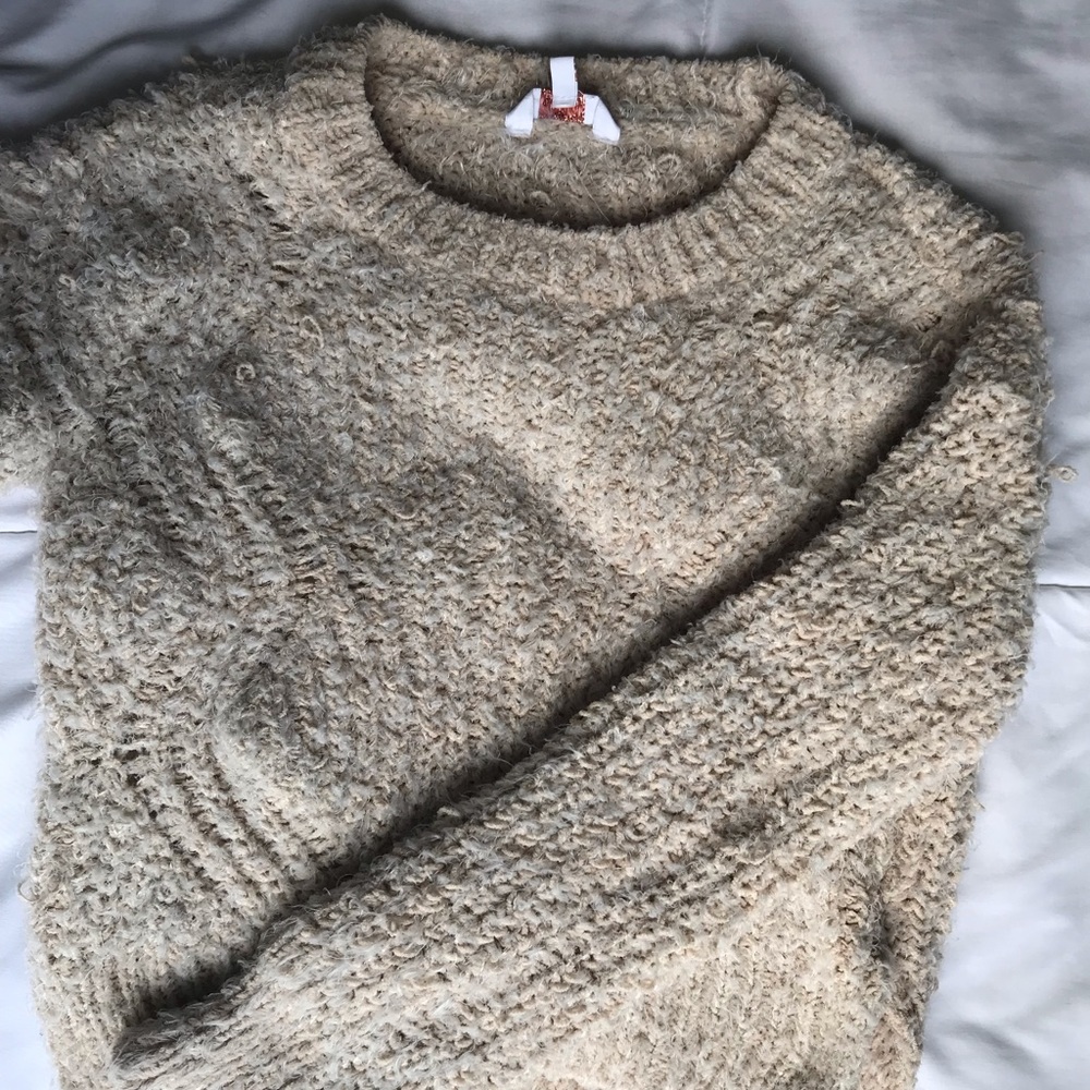 Cream cropped sweater